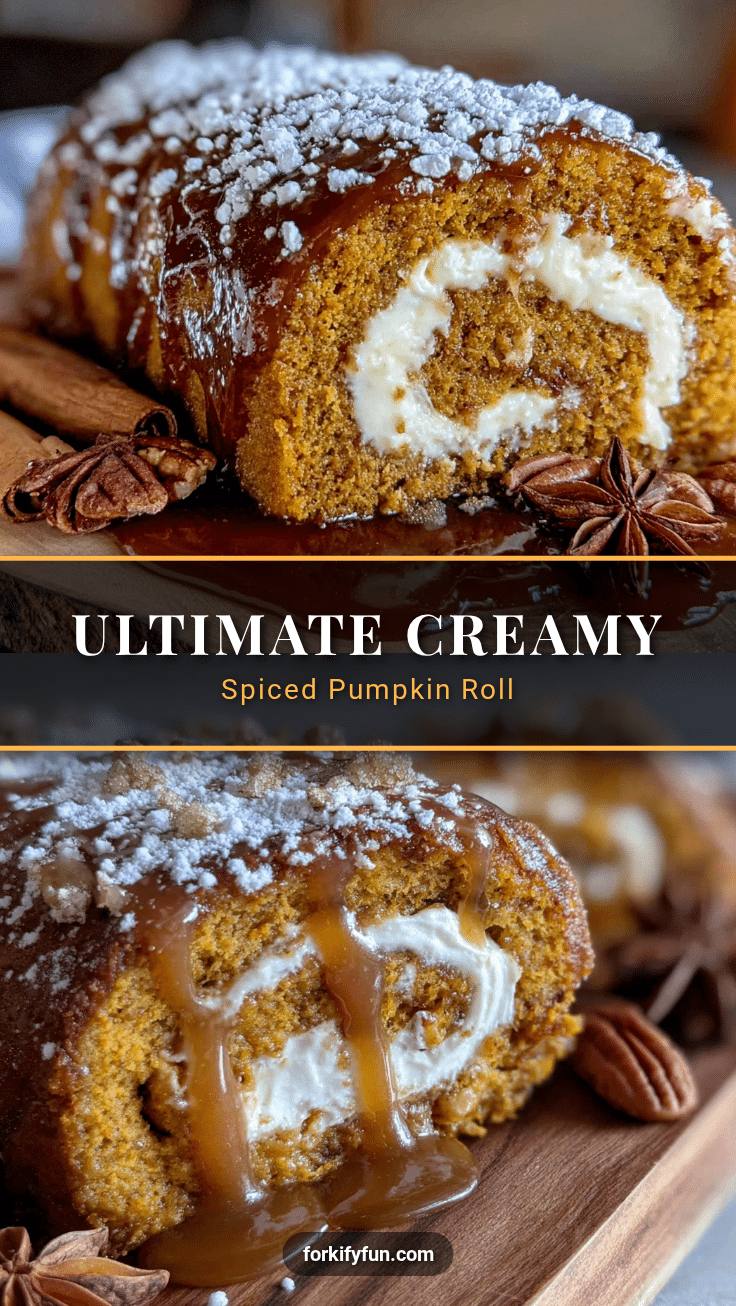 spiced pumpkin roll recipe