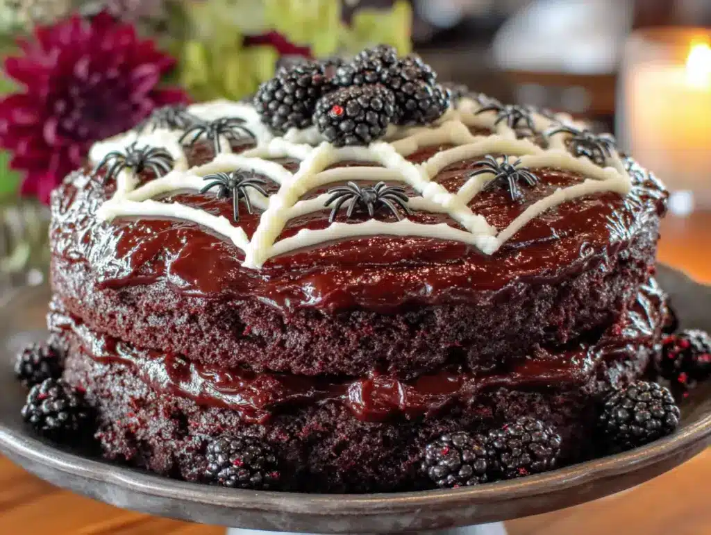 spiderweb halloween cookie cake - featured image