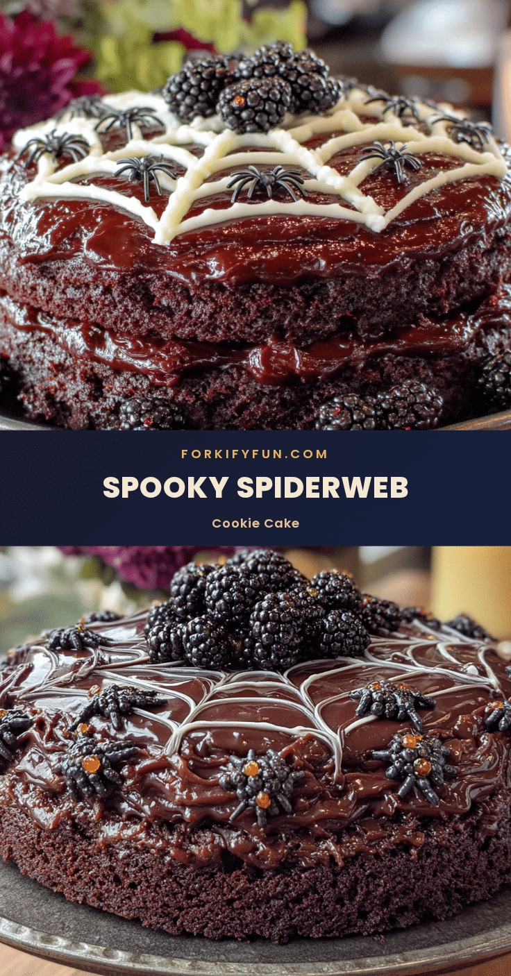 spiderweb halloween cookie cake recipe