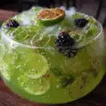spooky witches brew green punch with dry ice fog - featured image