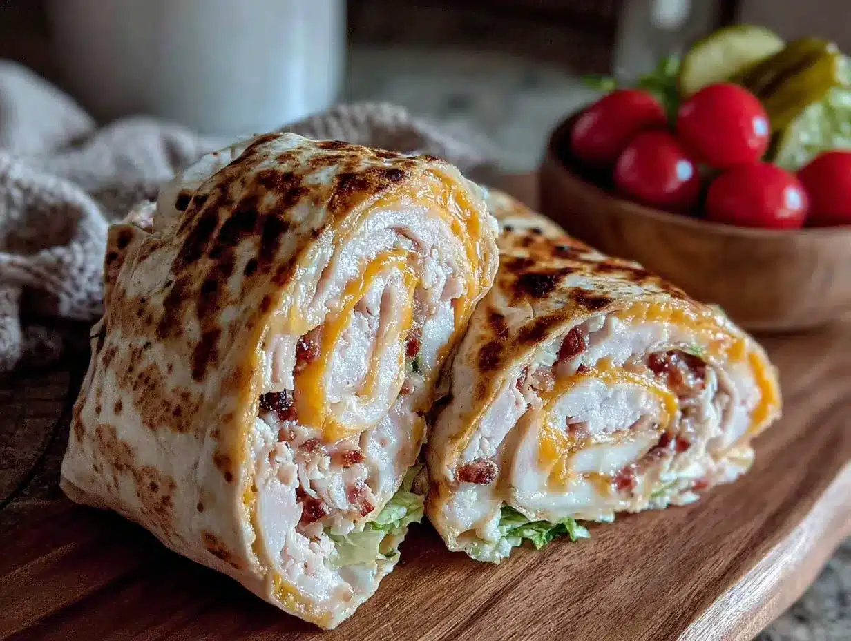 Turkey and Cheddar Lunchbox Roll-Ups preparation steps