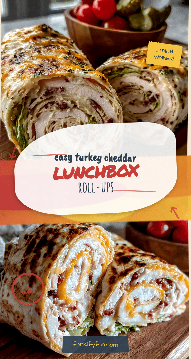Turkey and Cheddar Lunchbox Roll-Ups recipe