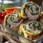 turkey and cheese pinwheel wraps - featured image