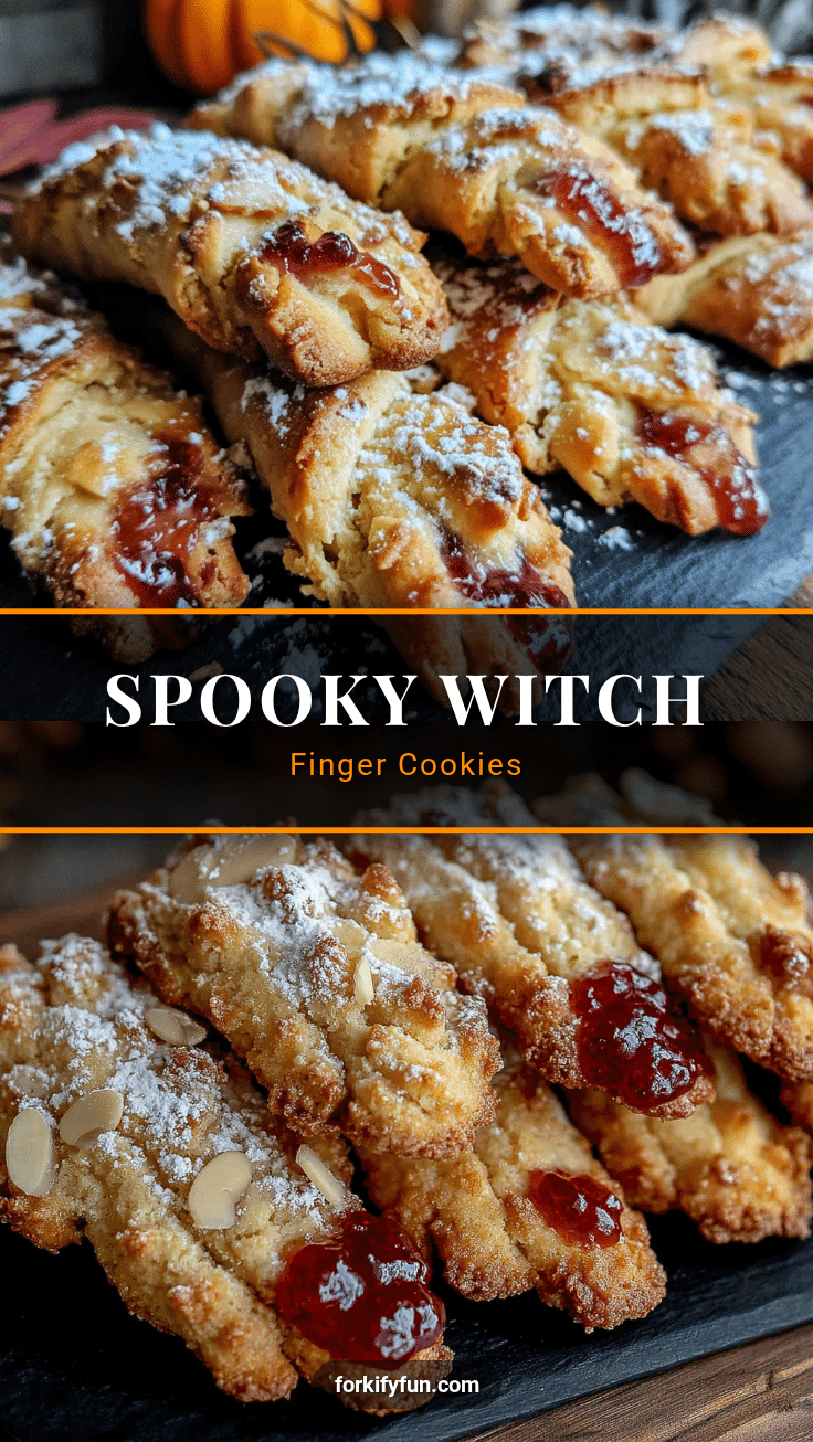 witch finger cookies for Halloween recipe
