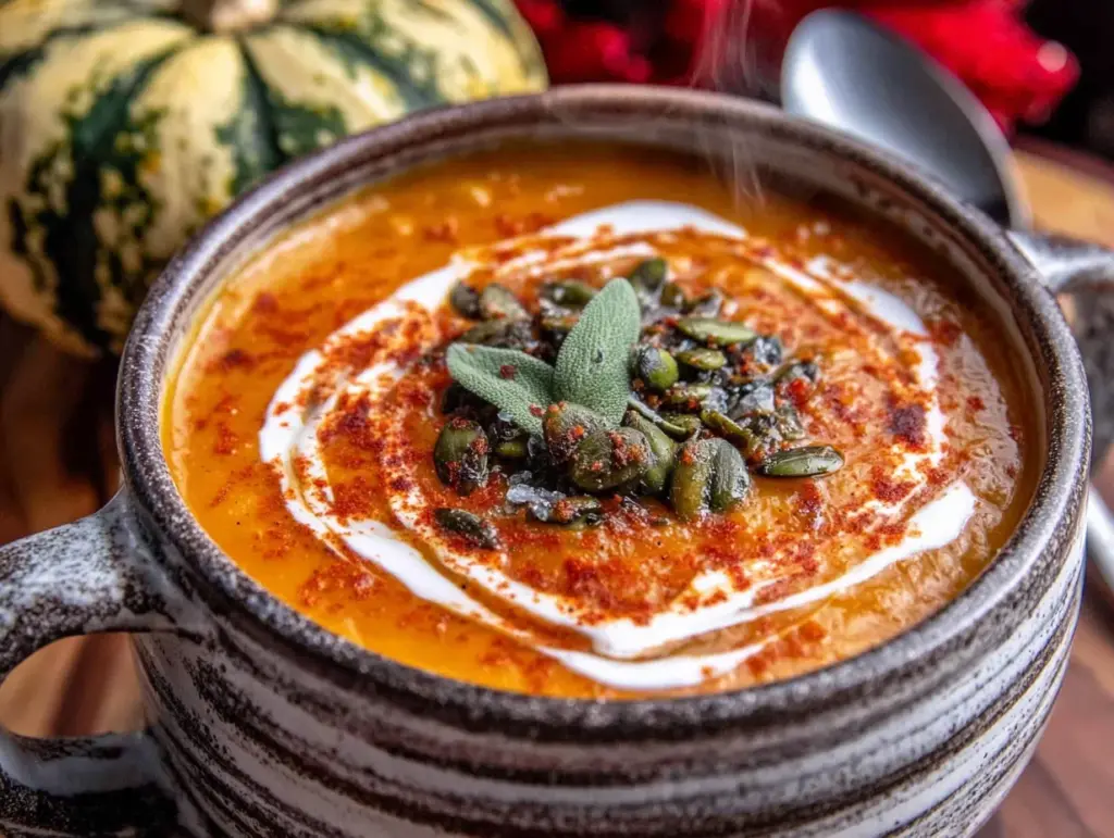 acorn squash soup - featured image