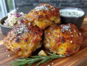 air fryer chicken thighs - featured image