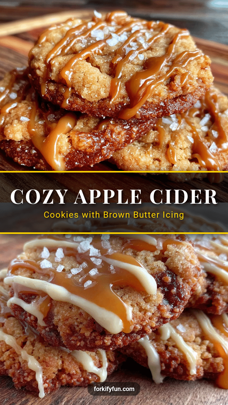 apple cider cookies with brown butter icing recipe