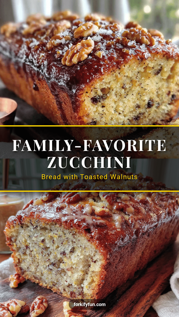 best easy zucchini bread with toasted walnuts recipe