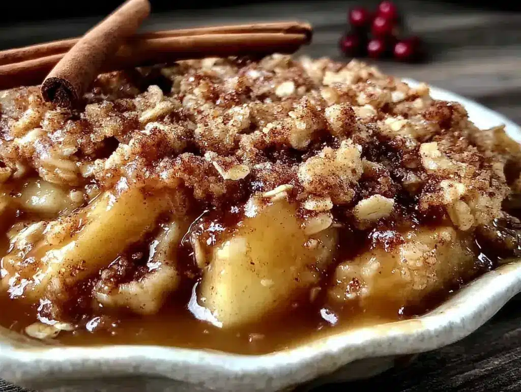 brown butter apple crisp - featured image