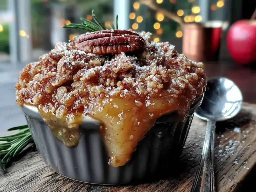 brown butter apple crisp - featured image