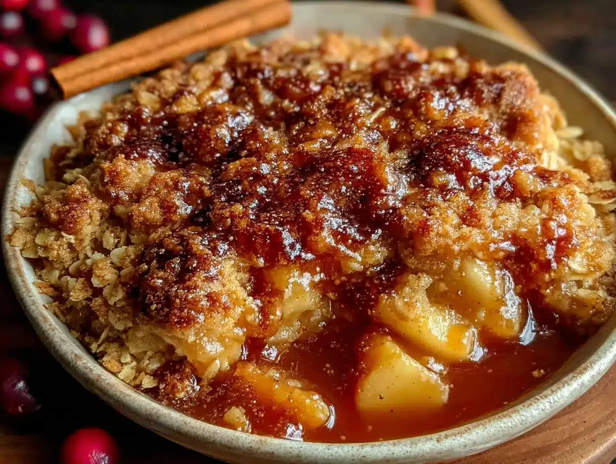 brown butter apple crisp preparation steps