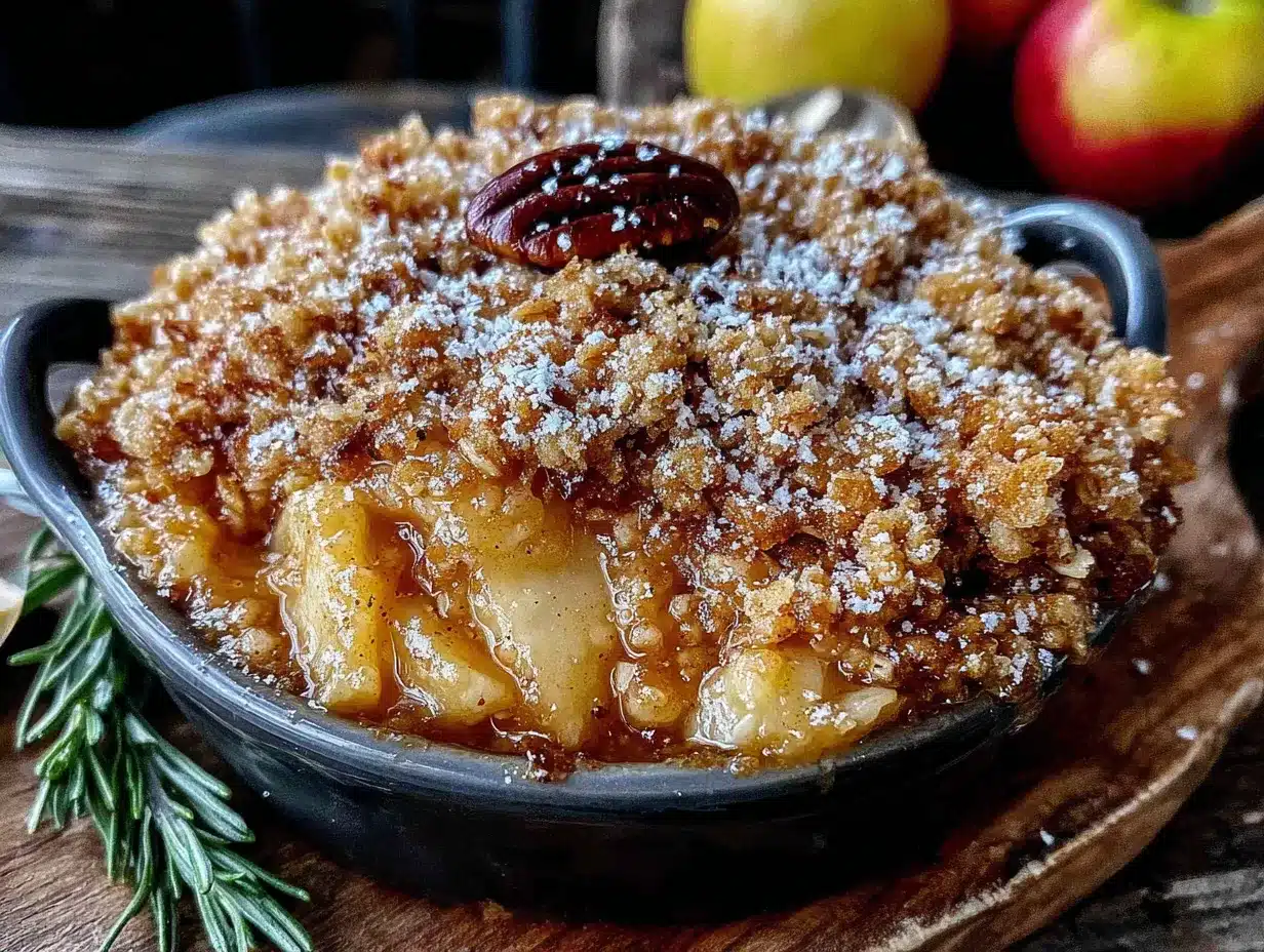 brown butter apple crisp preparation steps