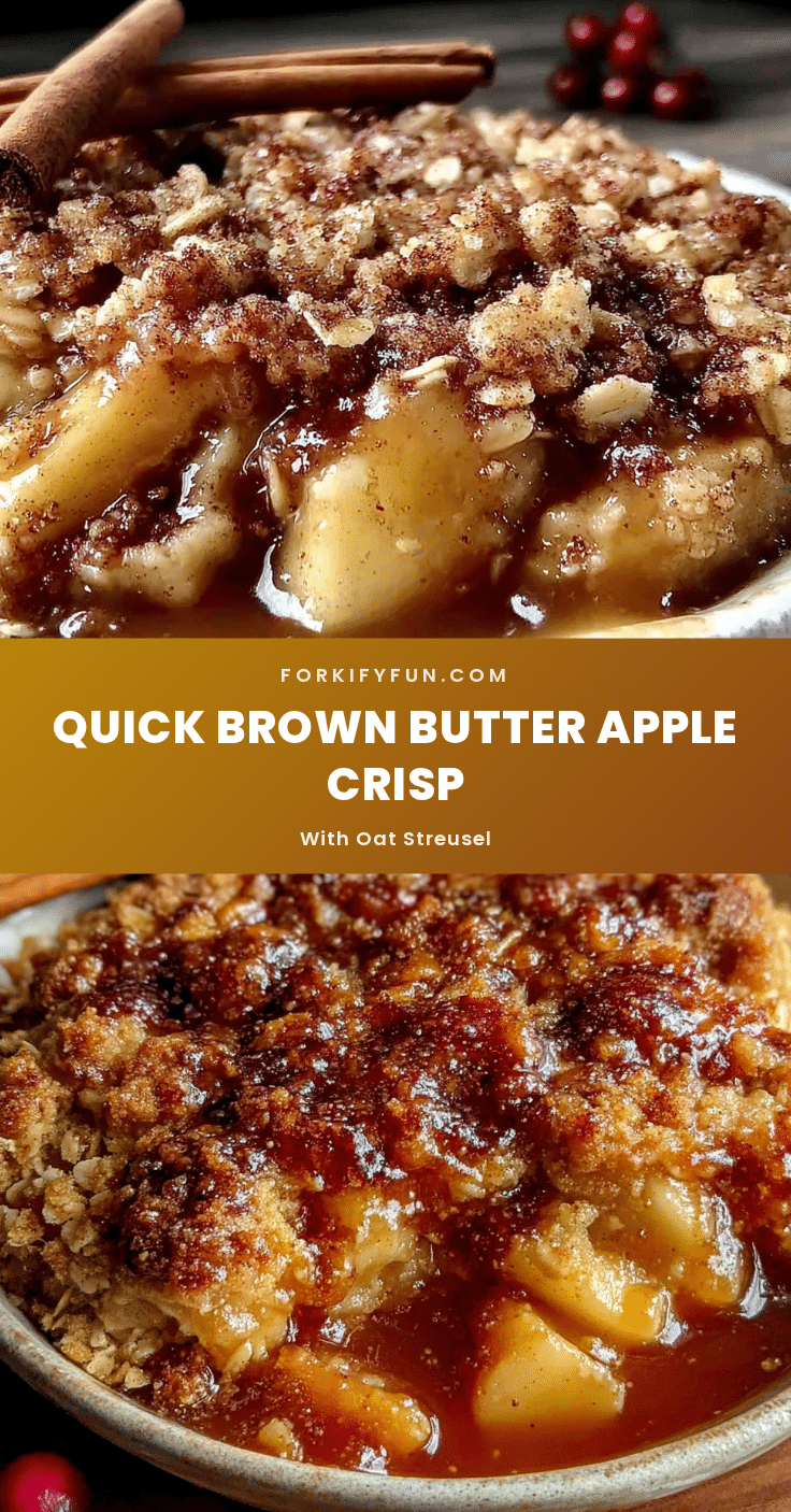 brown butter apple crisp recipe