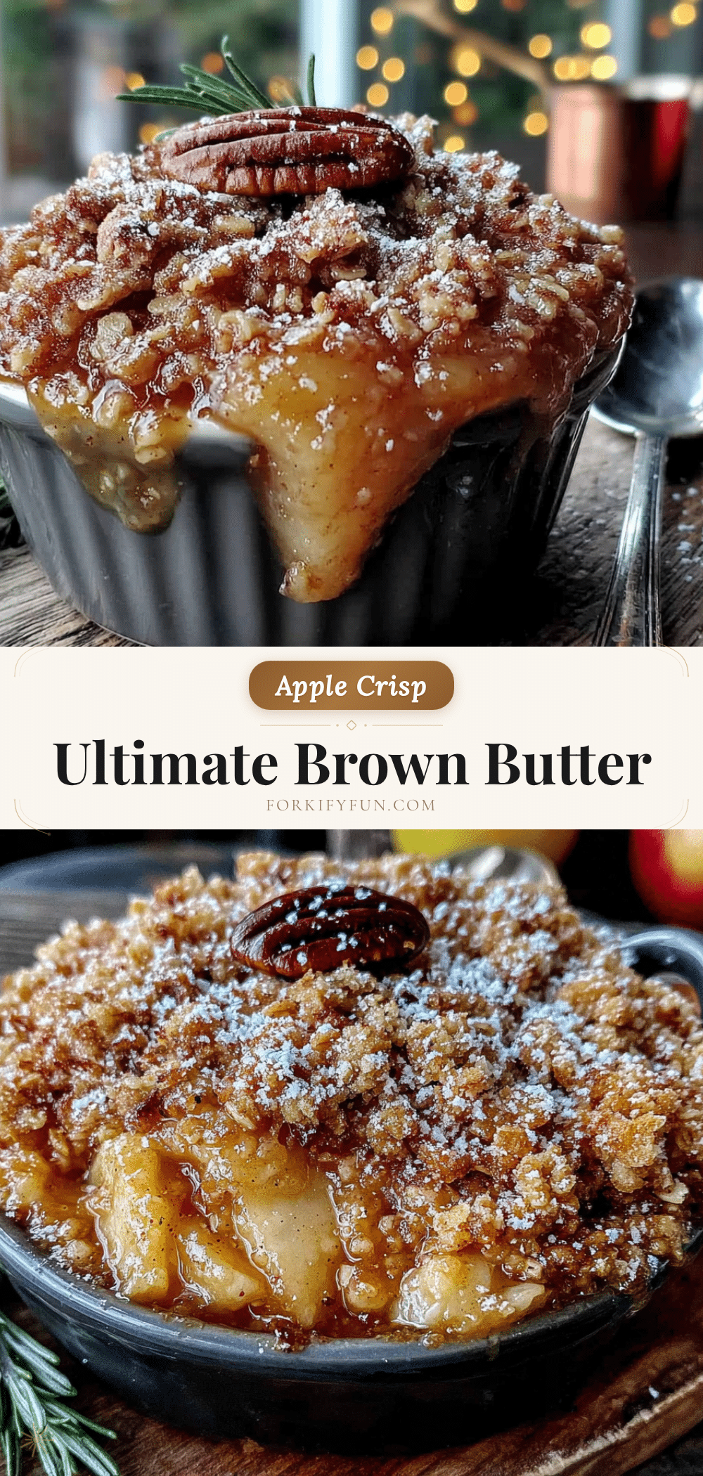brown butter apple crisp recipe