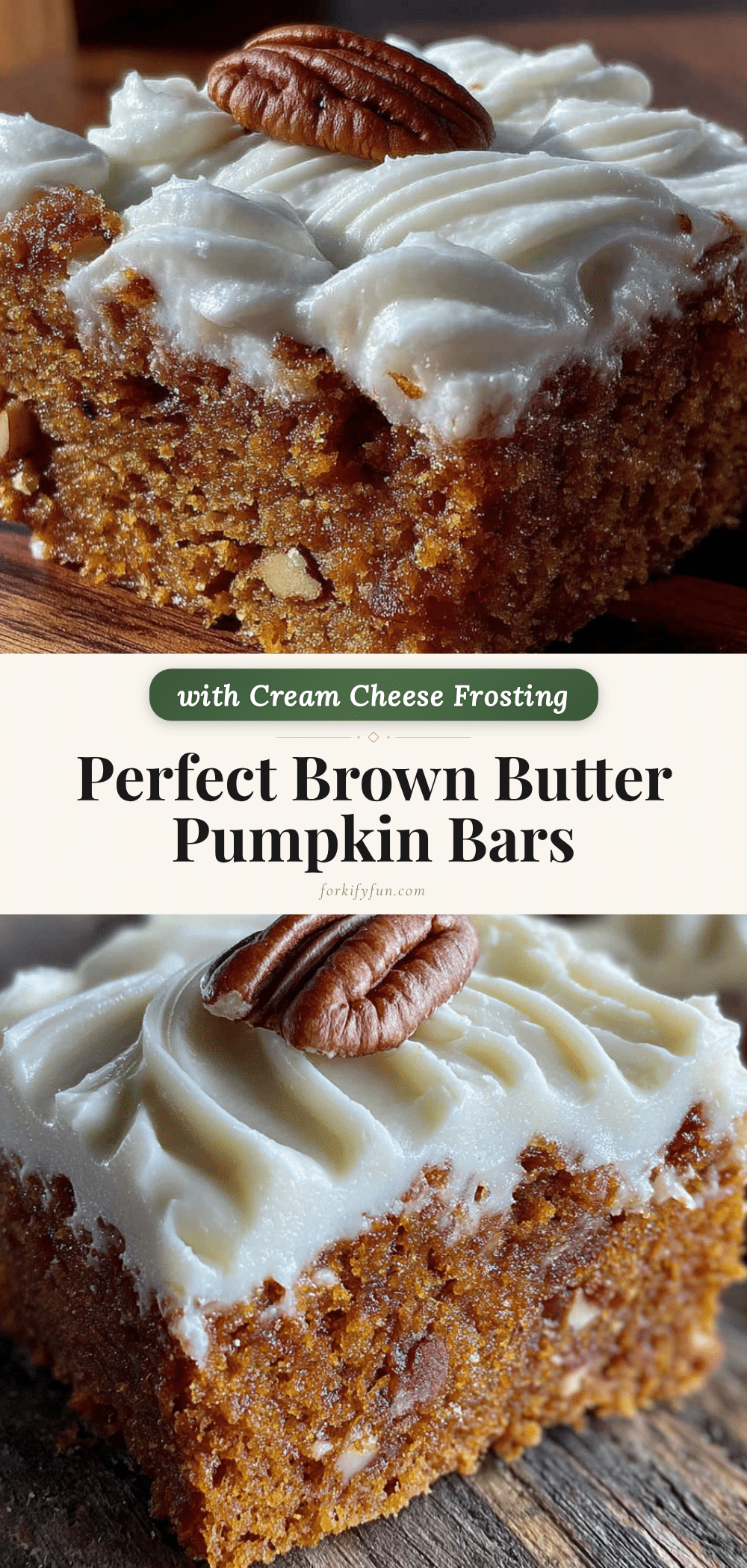 brown butter pumpkin bars recipe