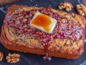 browned butter banana bread - featured image