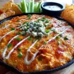 buffalo chicken dip with cream cheese - featured image