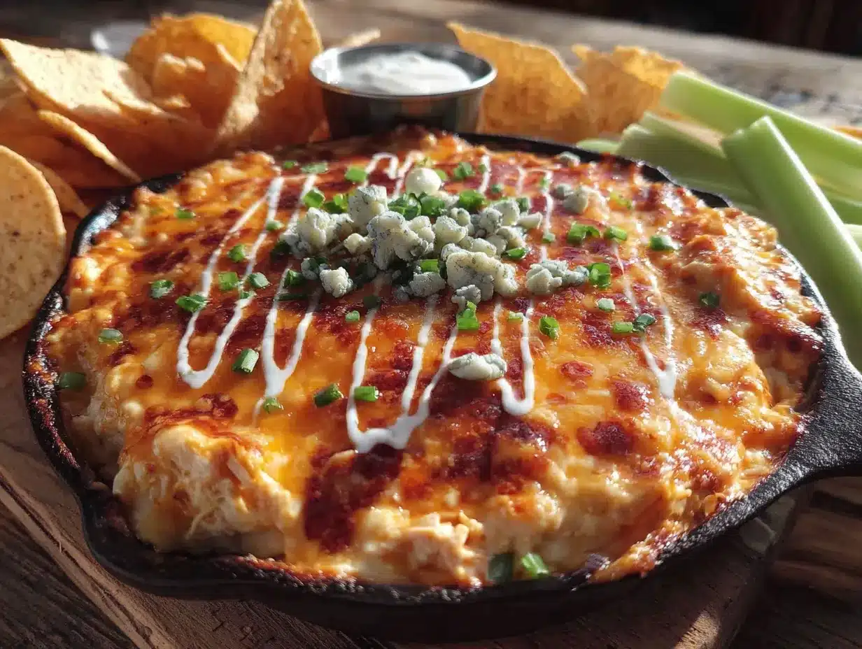 buffalo chicken dip with cream cheese preparation steps