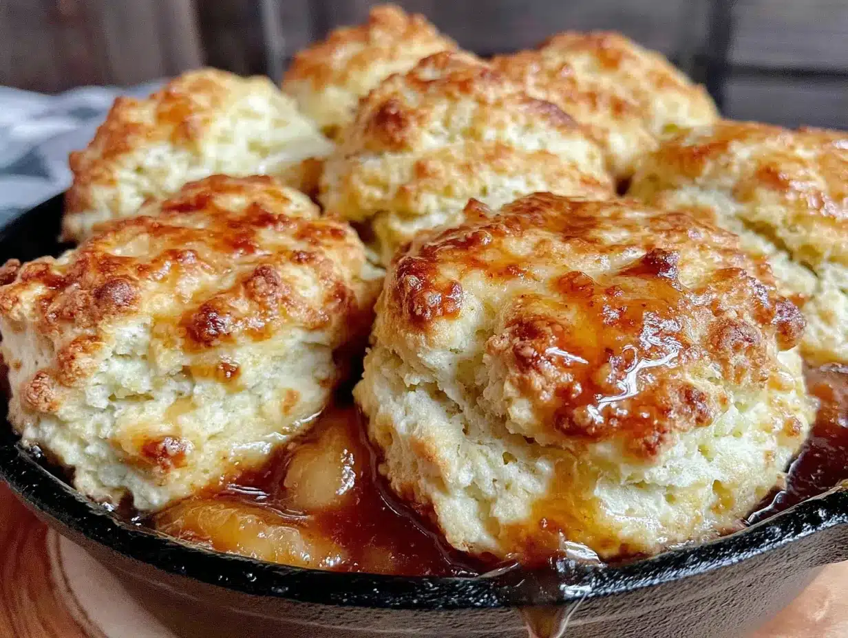 buttermilk biscuit peach cobbler preparation steps