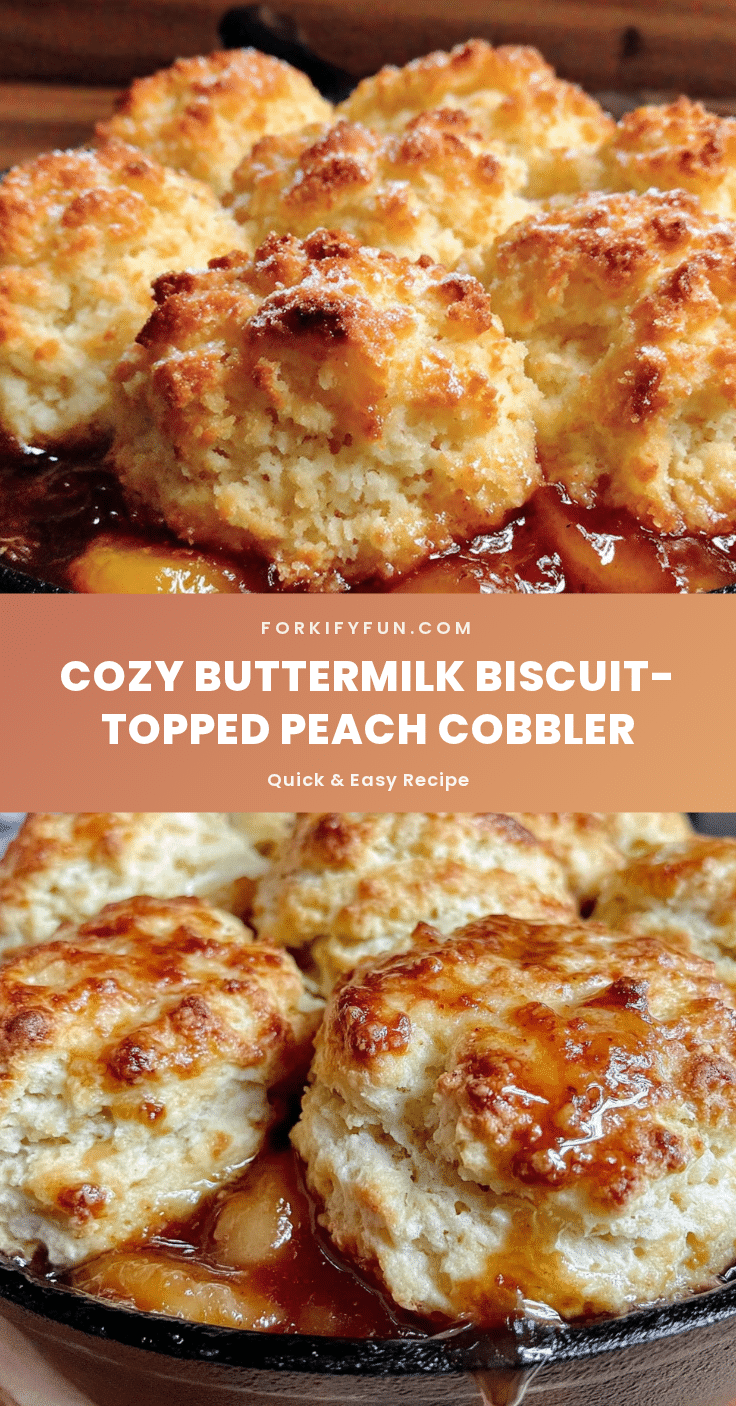 buttermilk biscuit peach cobbler recipe