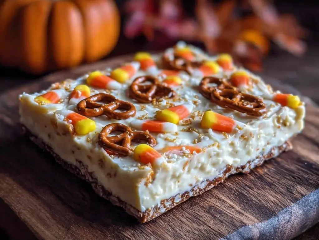 candy corn bark - featured image