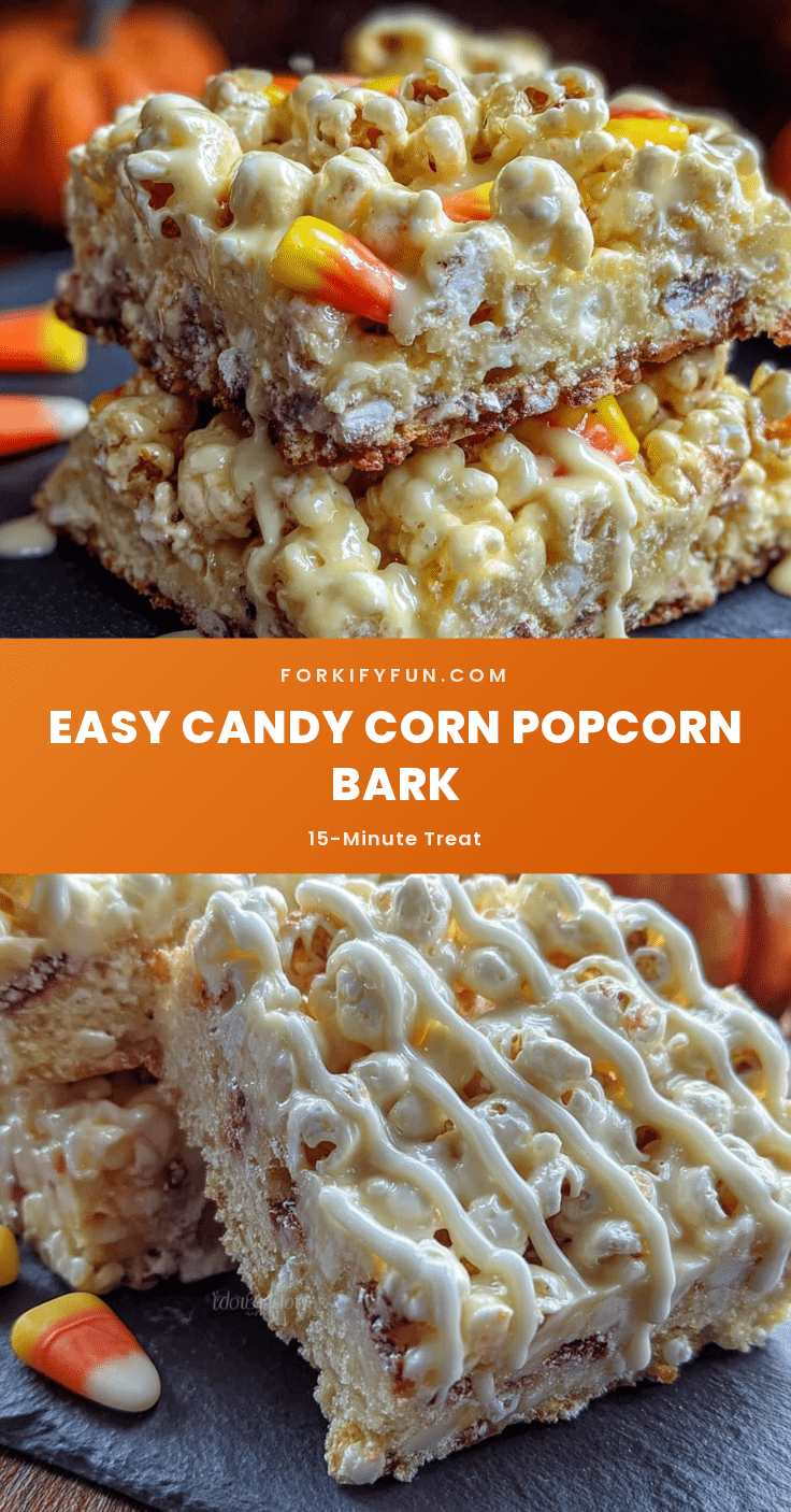 candy corn popcorn bark recipe