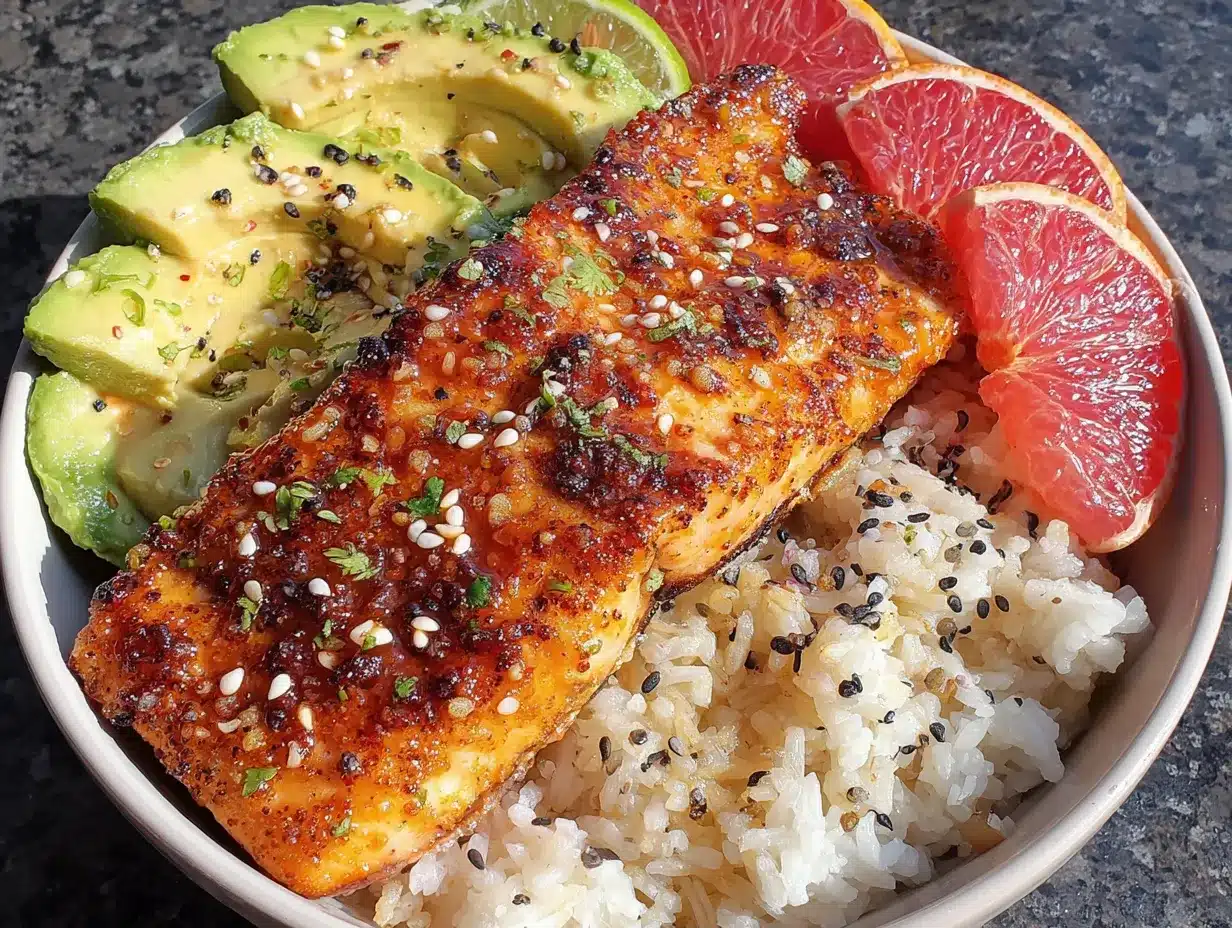 chili lime salmon bowls preparation steps