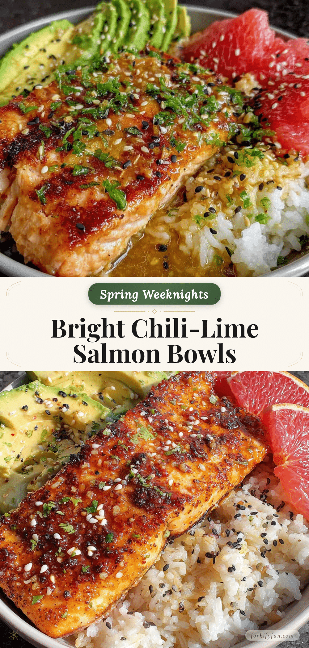 chili lime salmon bowls recipe