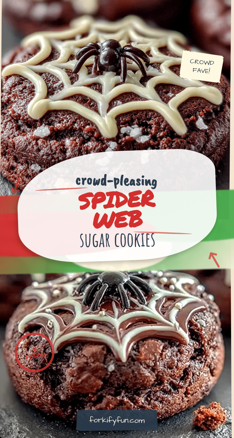 chocolate spider web sugar cookies recipe