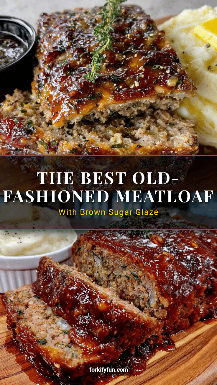 classic old-fashioned meatloaf with brown sugar glaze recipe