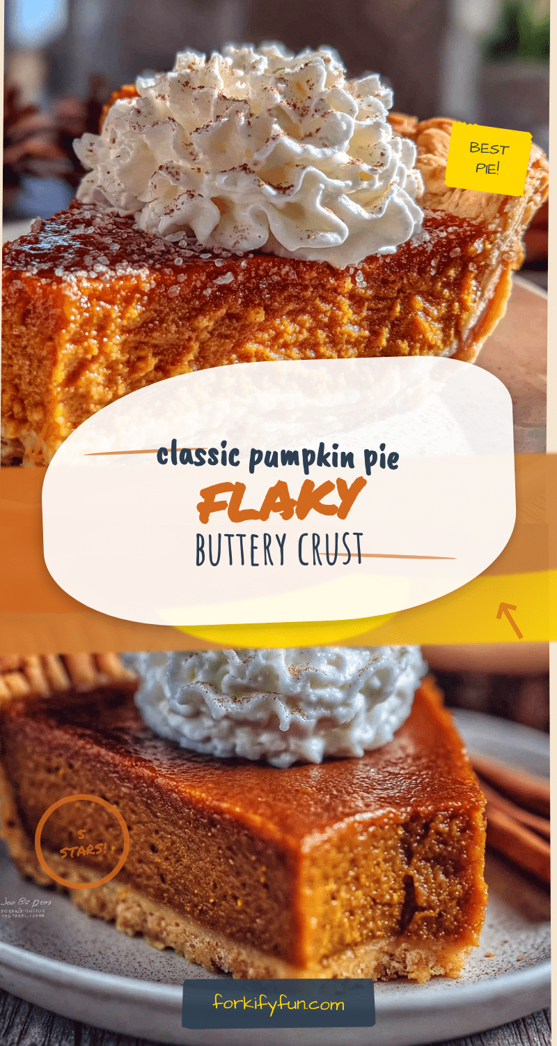 classic pumpkin pie with flaky buttery crust recipe