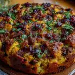 classic thanksgiving sausage and cornbread dressing - featured image