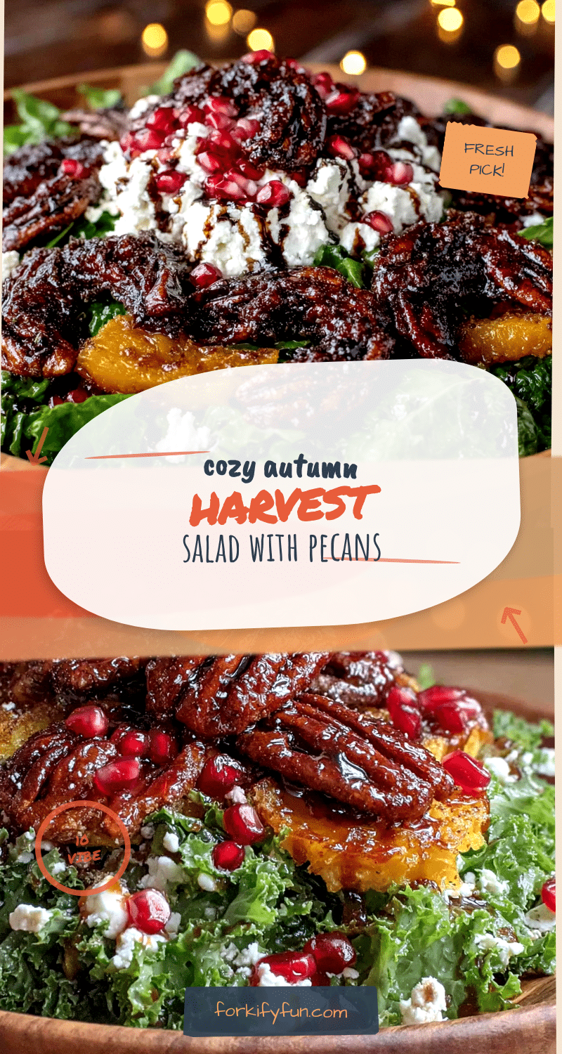 cozy autumn harvest salad with candied pecans recipe