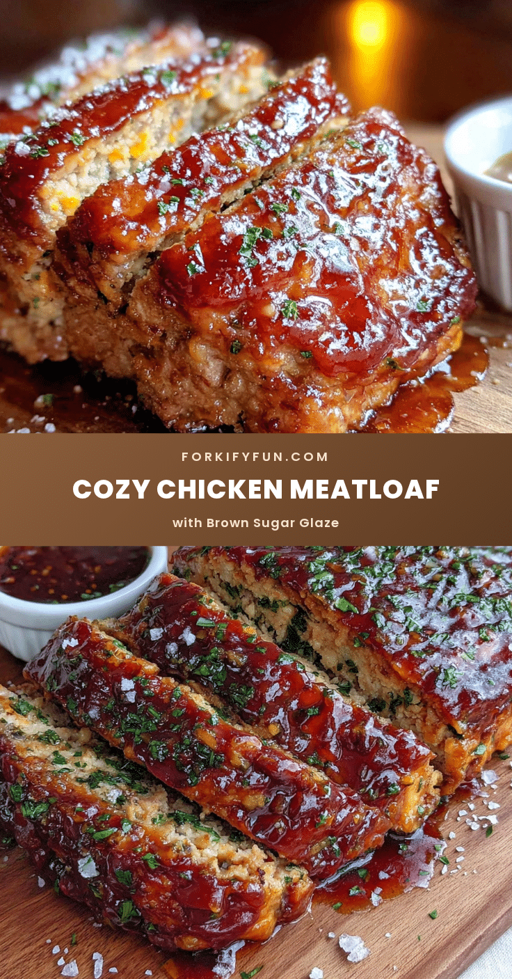 cozy chicken meatloaf with brown sugar glaze recipe