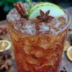 cozy cinnamon apple cider mocktail - featured image