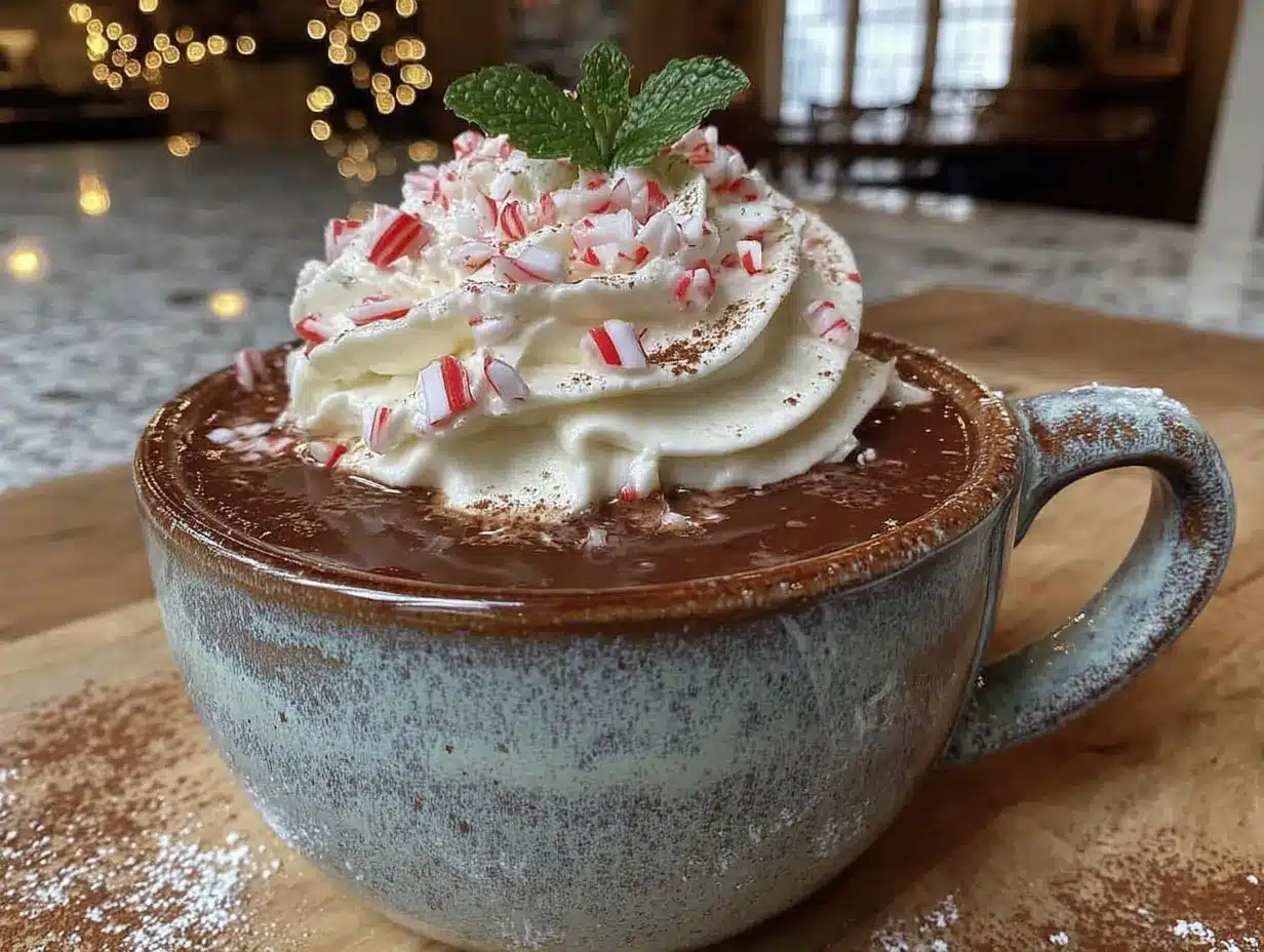 cozy crockpot hot chocolate preparation steps