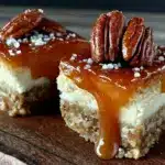 cozy fall harvest cheesecake bars - featured image