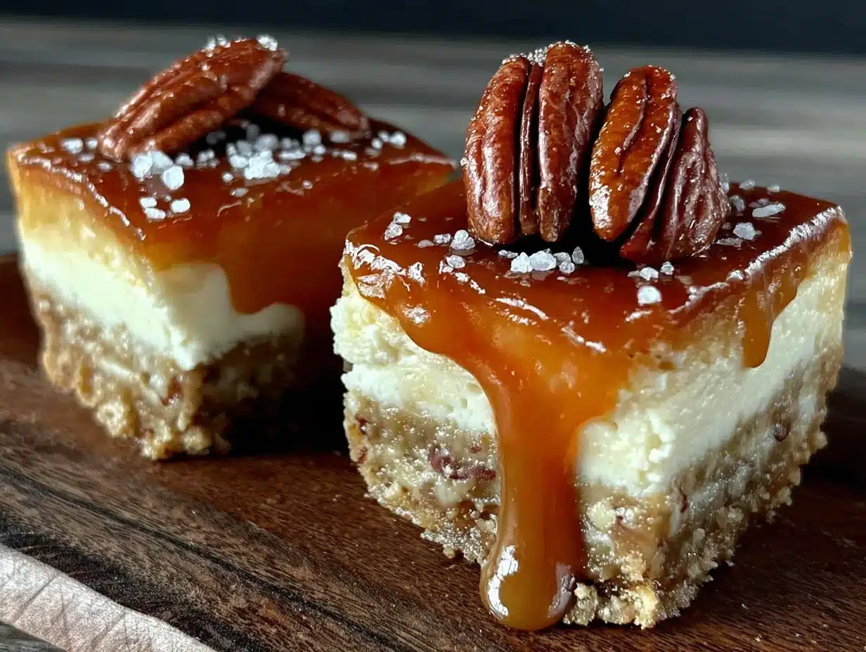 cozy fall harvest cheesecake bars - featured image