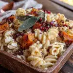 cozy fall pasta salad with roasted butternut squash and feta - featured image