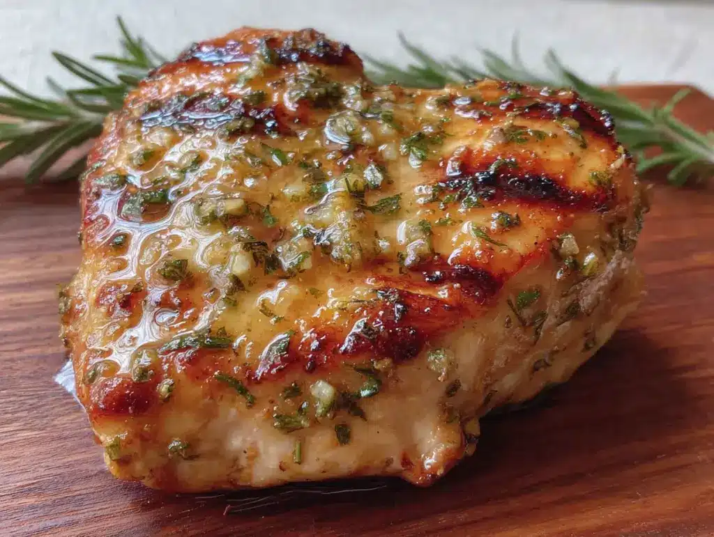 cozy herb butter crockpot chicken - featured image