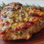 cozy herb butter crockpot chicken - featured image