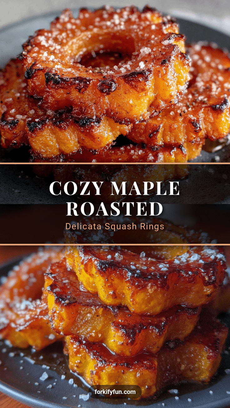 cozy maple roasted delicata squash rings recipe