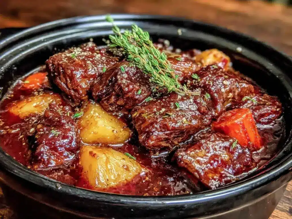 cozy slow cooker beef stew - featured image