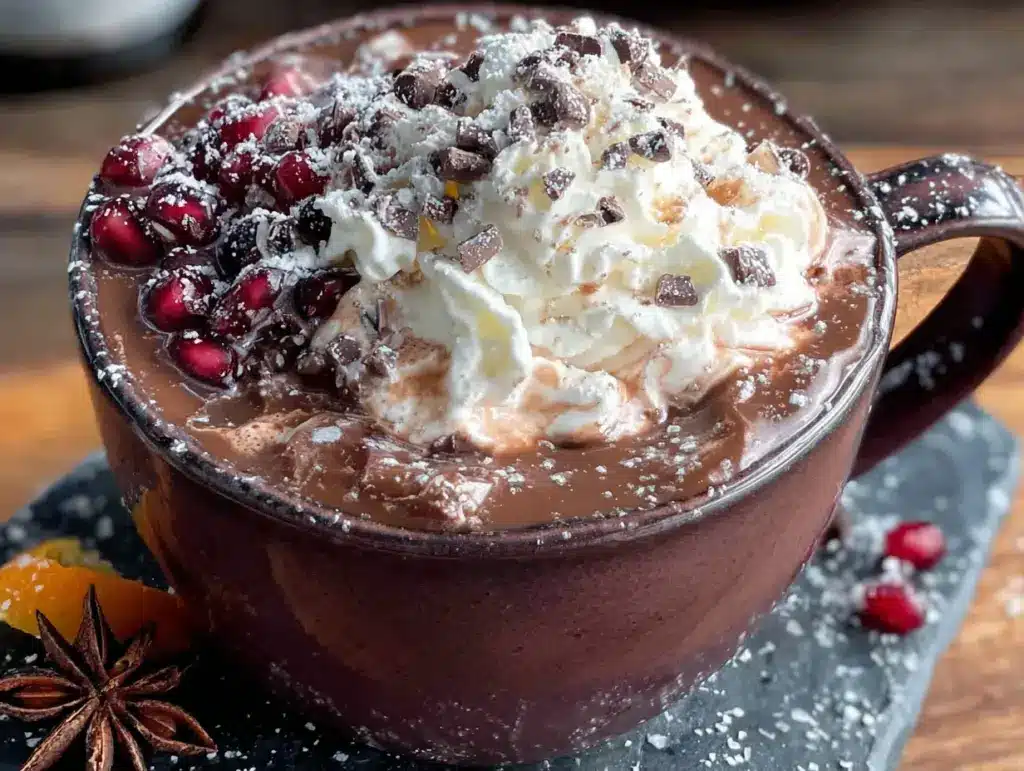 cozy slow cooker spiked hot chocolate - featured image
