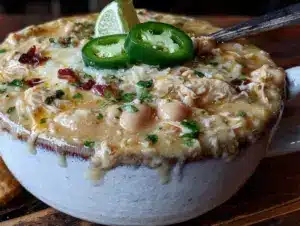 cozy white chicken chili - featured image