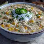 cozy white chicken chili - featured image