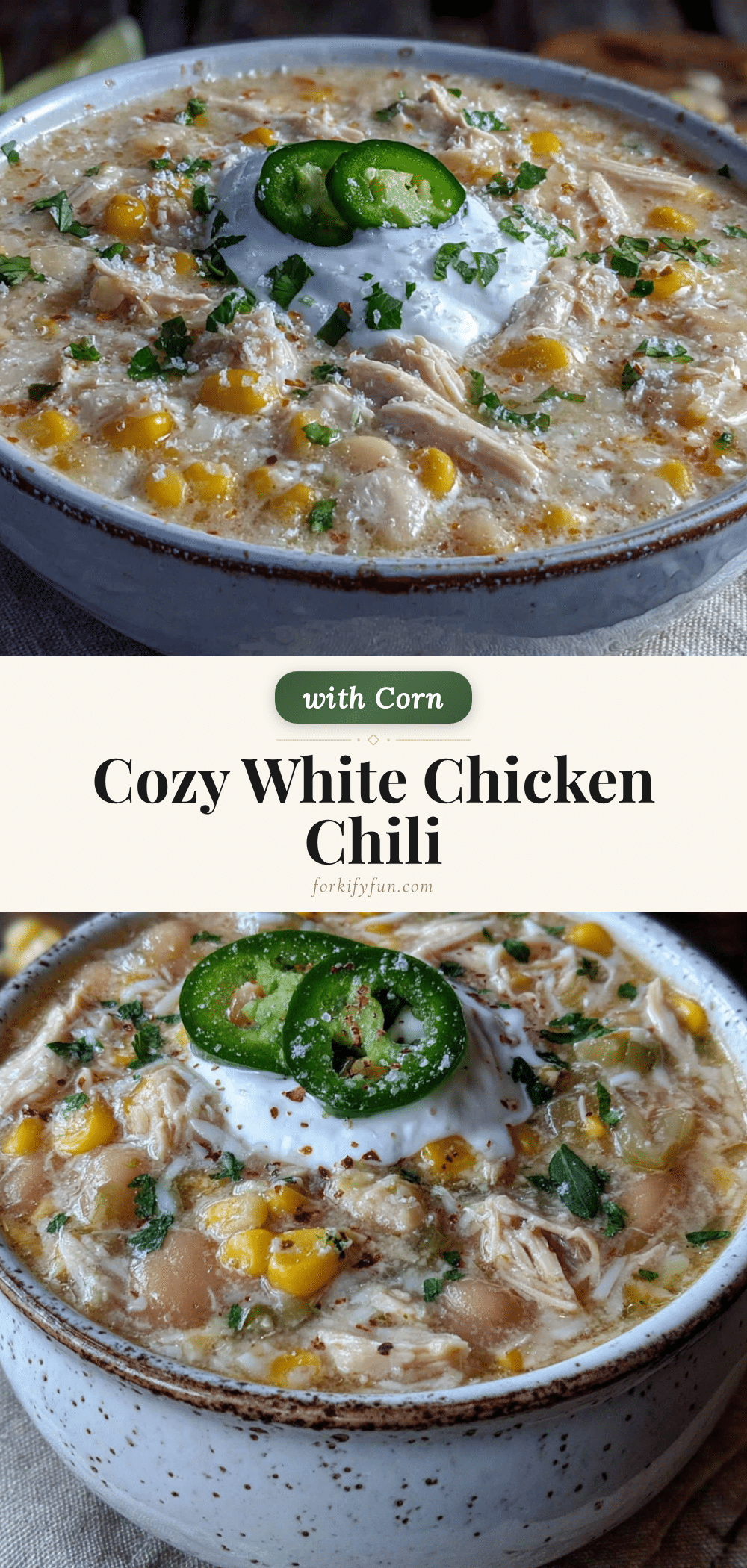 cozy white chicken chili recipe