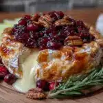 cranberry baked brie appetizer board - featured image