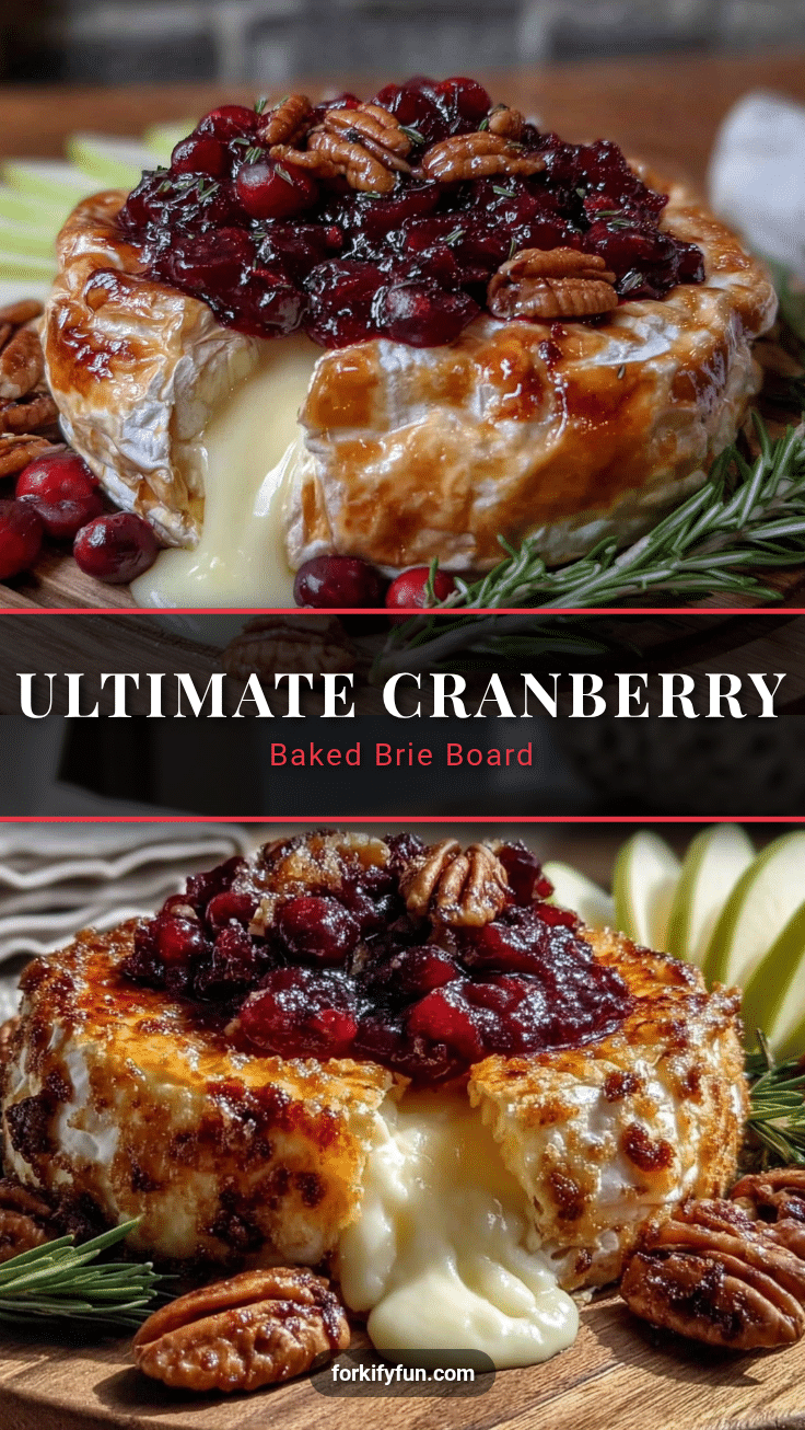 cranberry baked brie appetizer board recipe
