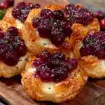 cranberry brie bites - featured image